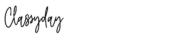 Classyday字体