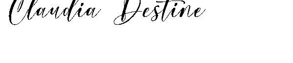 Claudia Destine字体
