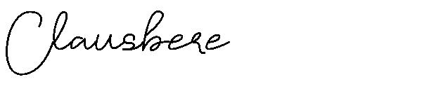 Clausbere字体