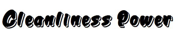 Cleanliness Power字体