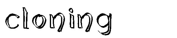 cloning字体