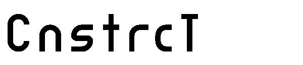 CnstrcT字体