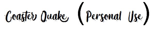 Coaster Quake (Personal Use)字体