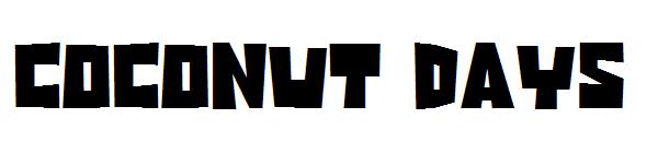 Coconut Days字体