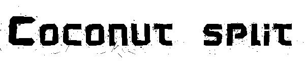 Coconut split字体