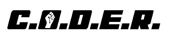 C.O.D.E.R.字体