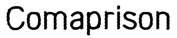 Comaprison字体