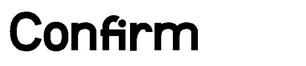 Confirm字体