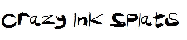 Crazy Ink Splats字体