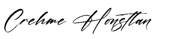 Crehme Honstlan字体