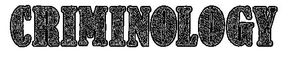 Criminology字体