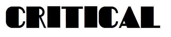 Critical字体
