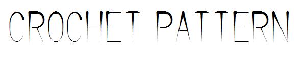 CROCHET PATTERN字体