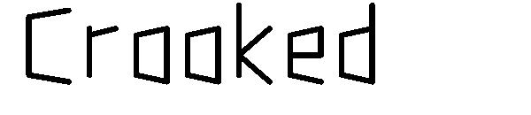 Crooked字体