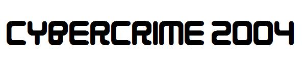 Cybercrime 2004字体