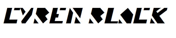 Cyber字体 Black字体