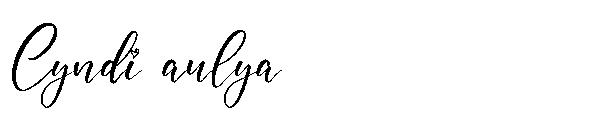 Cyndi aulya字体
