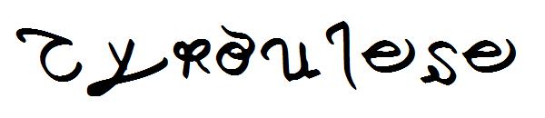 Cyroulese字体