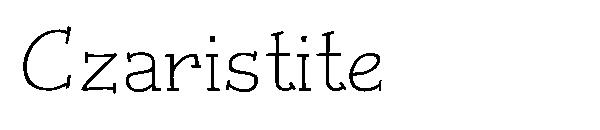 Czaristite字体