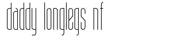 Daddy Longlegs NF字体