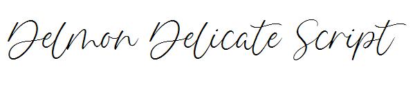 Delmon Delicate Script字体