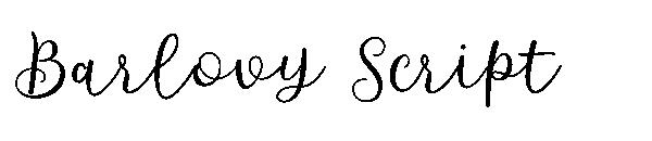 Barlovy Script字体