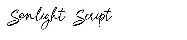 Sonlight Script字体