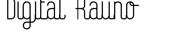 Digital Kauno字体