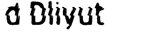 d Dliyut字体