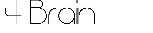 4 Brain字体