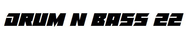 Drum N Bass 22字体