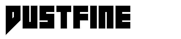 Dustfine字体