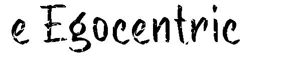 e Egocentric字体
