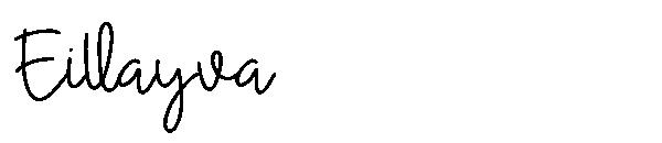 Eillayva字体