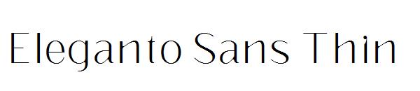 Eleganto Sans Thin字体