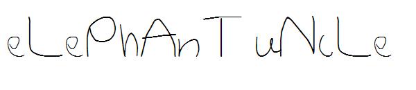 eLePhAnT uNcLe字体