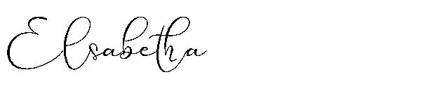 Elsabetha字体