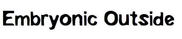 Embryonic Outside字体