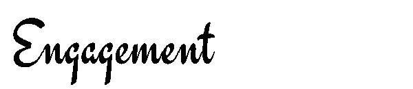 Engagement字体
