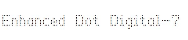 Enhanced Dot Digital-7字体