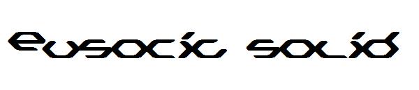 Eusocia solid字体