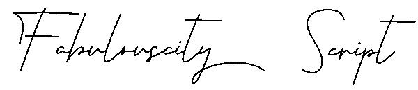 Fabulouscity Script字体