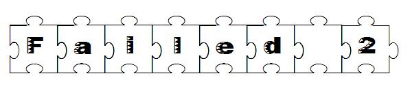 Failed字体 2字体
