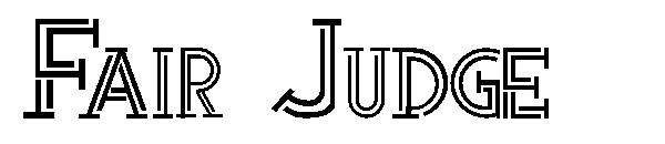 Fair Judge字体