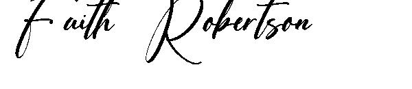 Faith Robertson字体