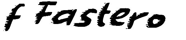 f Fastero字体