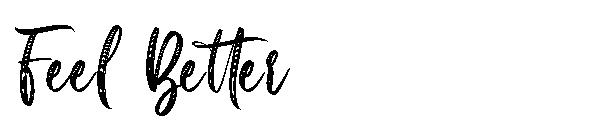 Feel Better字体