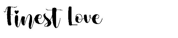 Finest Love字体