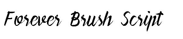 Forever Brush Script字体