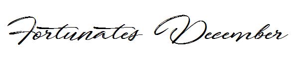 Fortunates December字体